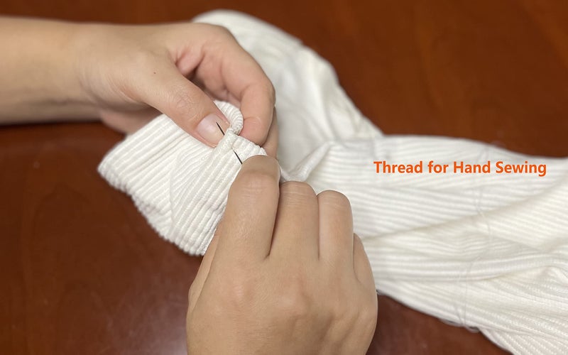 Simthread All Purpose Thread Polyester White, 6 Bobbins 400 Yards Each with 16 Needles for Hand Sewing, and Thread for Quilting Piecing Sewing Machines - Image 5